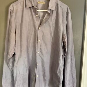 Men’s Lavender Burberry Brit Button Down Shirt - Size Medium